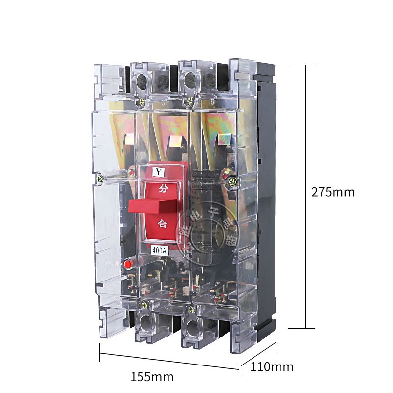 DZ20Y-100/3300 100A 225A400A3P空气开关三相三线透明塑壳断路器
