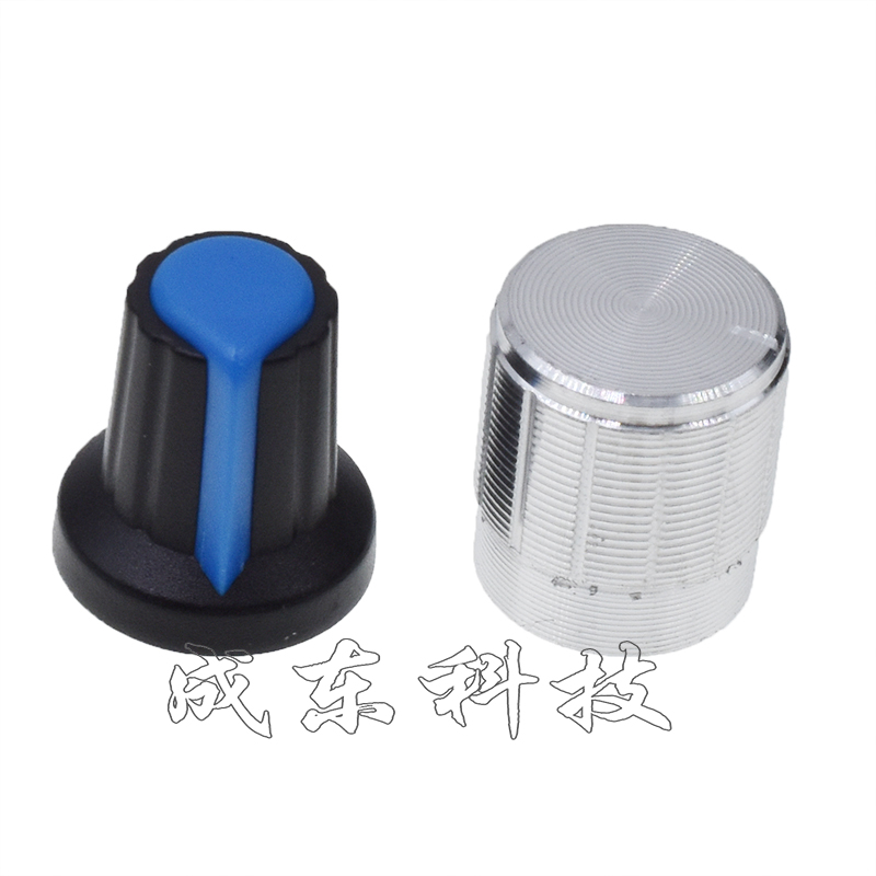 WH148单联双联B1K/5K/10K20K/50K/100K/500K音响电位器旋钮柄15MM