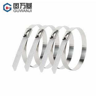 7.9MM 304不锈钢扎带自锁收紧室外耐高温船用捆绑金属钢条扎丝4.6