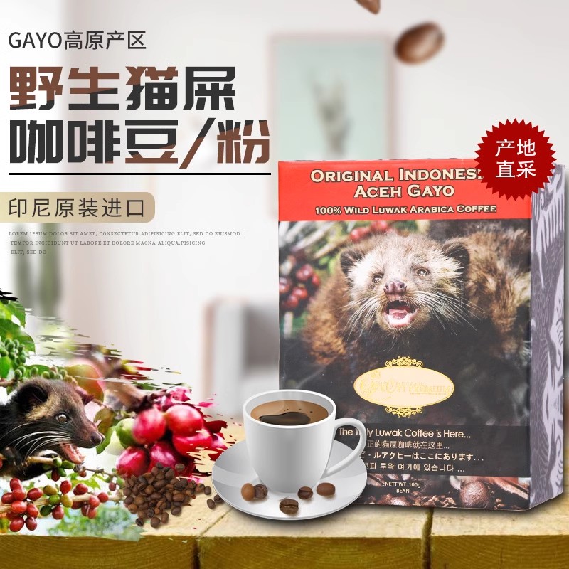 原装进口印尼猫屎咖啡豆