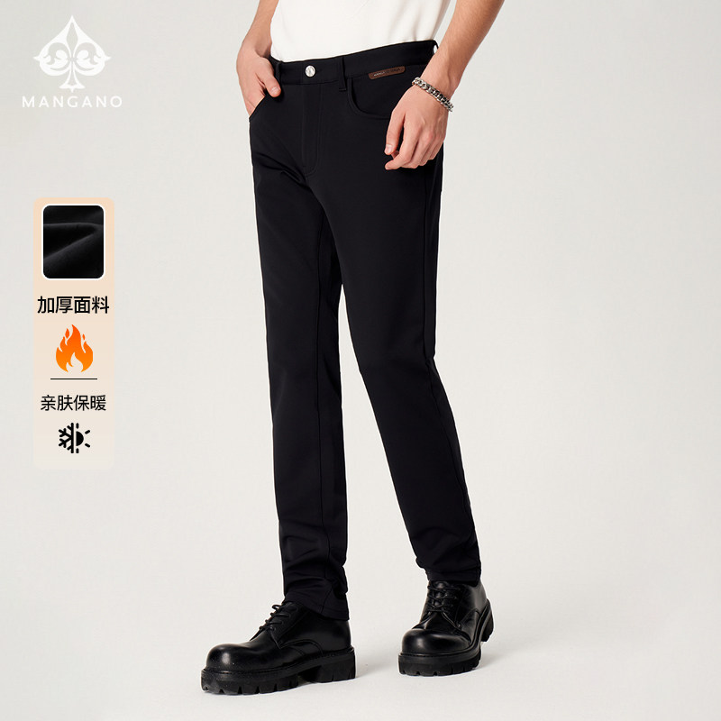 【绵羊毛/亲肤】曼加龙2025秋冬新款商务休闲裤时尚男士直筒长裤,男装,休闲裤,淘宝优惠券,粉丝福利购,淘宝优惠卷