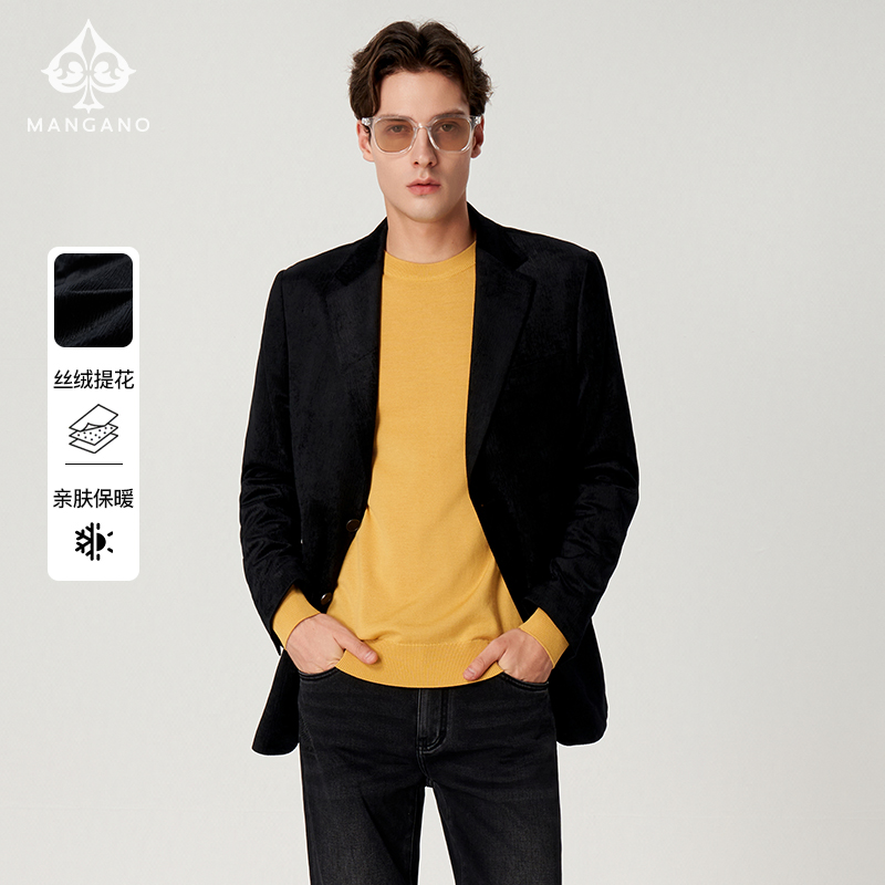 曼加龙新款商务正装男士西服外套