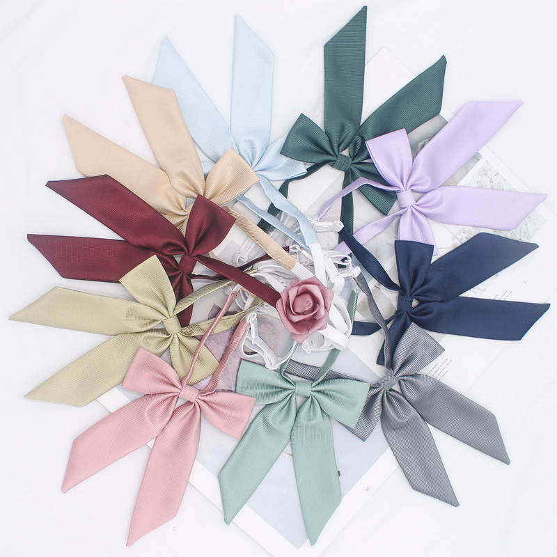 魔方格斜角小长柄领结领花女版水手服配饰学院风jk领结