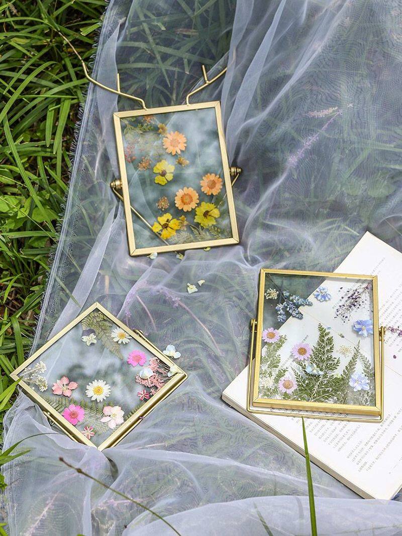 化妆干花新娘妆面部装饰脸上贴花干花贴脸花瓣妆脸部贴片网红拍照