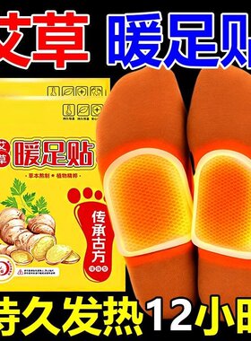 艾草暖足贴暖贴热贴暖宝宝贴学生防寒保暖脚底自发热鞋垫暖脚