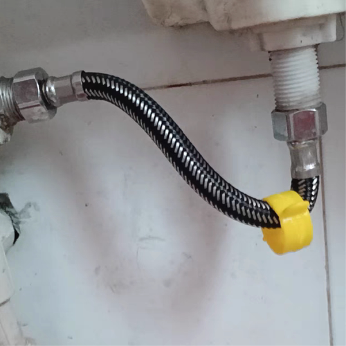 水龙头面盆菜盆不锈钢4分高压接水编织连接管家用冷热进水软管