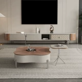 Журнальный столик Kaimiao в форме лепестка, легкий роскошный и элитный чайный домик в средневековом стиле, комбинация журнального столика и приставного столика специальной формы для небольших квартир.