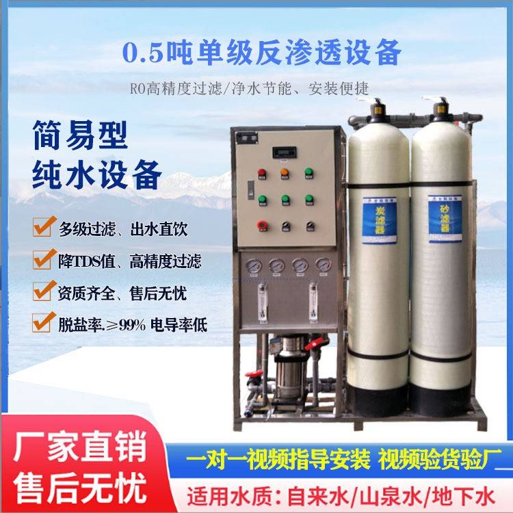 0.25吨0.5吨小型纯水水处理设备防冻液玻璃水车载尿素化工水处理