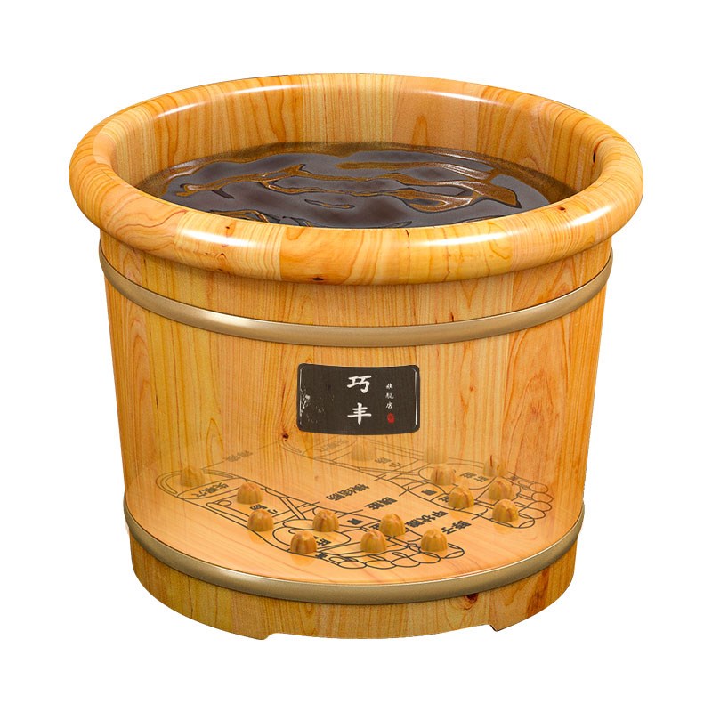 泡脚木桶家用实木洗脚桶木桶保温泡脚桶木M质足浴桶养生按摩泡脚