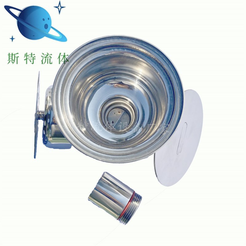 GMP认证304不锈钢加厚防返溢水x封制药厂无尘室DN5075100洁净地漏