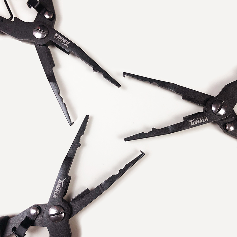 多功能特氟龙路亚钳不锈钢v剪线钓鱼钳摘钩钳钓鱼剪刀取钩器控鱼