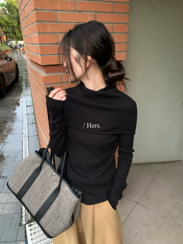 Hers设计感可两种穿法堆叠感针织