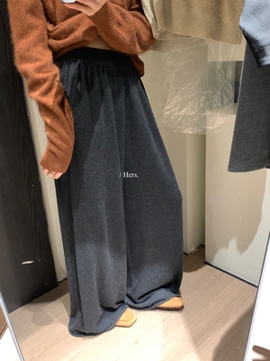一勺甜 hers秋上新！穿着好舒服！！百搭遛弯懒人针织休闲裤92389