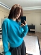 一勺甜 hers秋上新 韩标简约百搭通勤纯色圆领套头毛衣女92407
