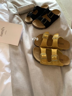 METWO 奶椰黄勃肯鞋#2025夏季新款厚底休闲百搭软底沙滩拖鞋女