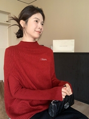 一勺甜 hers气质两件套针织马甲+针织衫套装女2025冬季毛衣92828