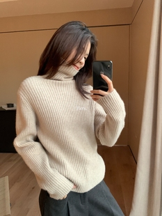 一勺甜 hers王炸发财款(多色)人手好几件百搭高领保暖毛衣92829