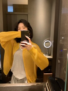 女08119 2026年早春百搭拉链镂空针织衫 Hers一勺甜 镂空针织开衫