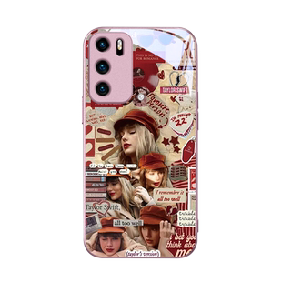 泰勒手机壳适用华为mate60霉霉p50/p40/p30斯威夫特nova12/11/10TaylorSwift荣耀100应援90专辑80玻璃7se防摔