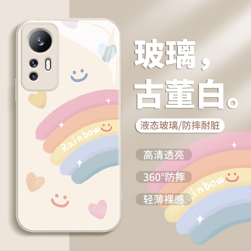 小清新适用小米系列手机壳玻璃