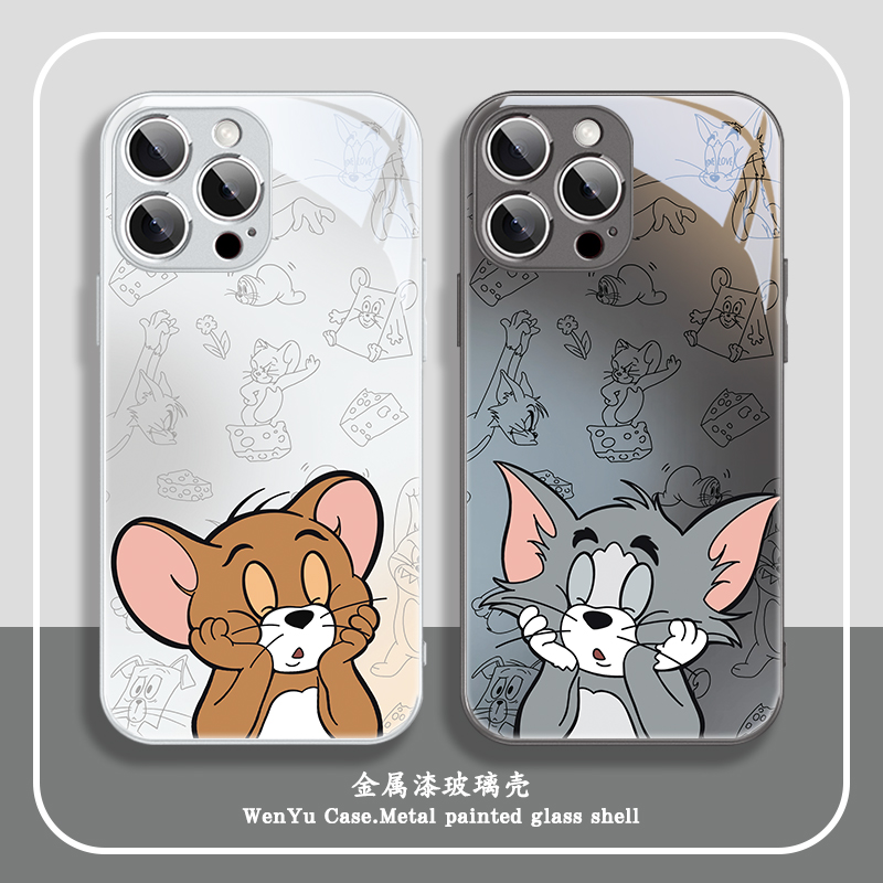 汤姆杰瑞适用苹果16手机壳情侣