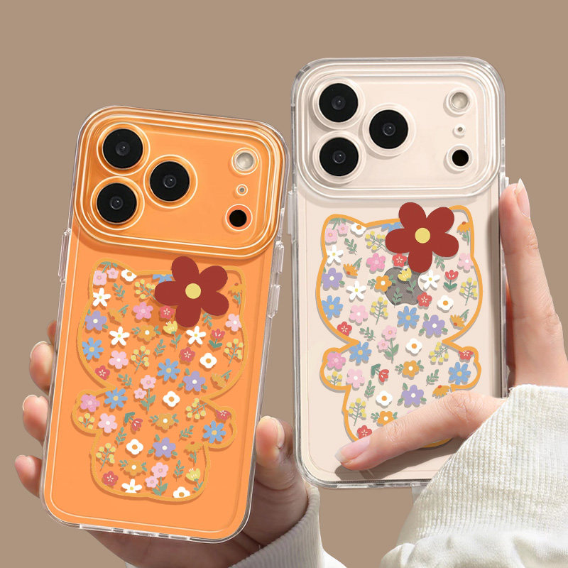 碎花kt猫适用苹果16手机壳透明iphone17新款14春日15promax花朵kitty猫12凯蒂猫13pro春天16e清新11硅胶xs套,3C数码配件,手机保护套/壳,淘宝优惠券,粉丝福利购,淘宝优惠卷