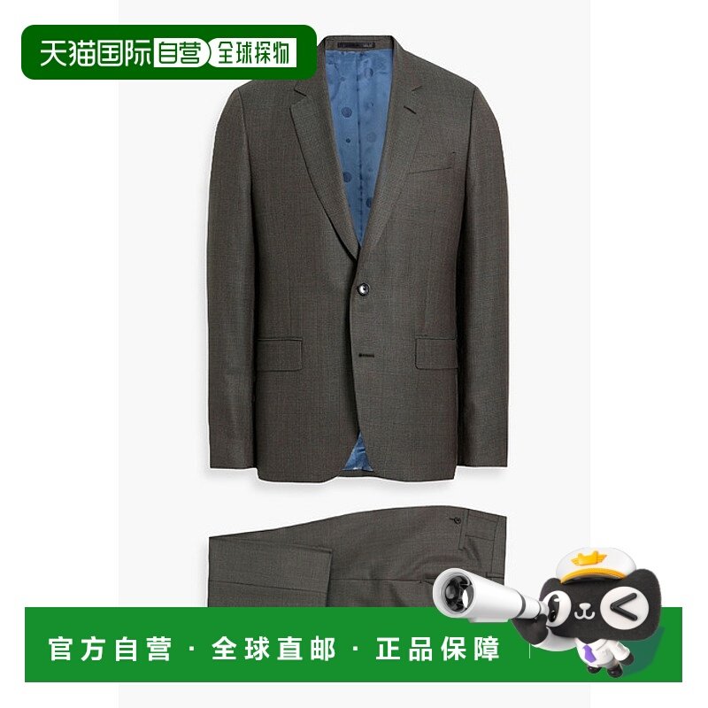 1h可退 潮奢 Paul Smith 保罗 史密斯 男士 威尔士王子格纹羊毛套