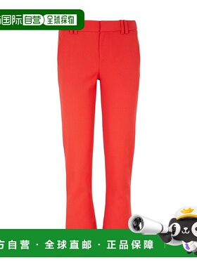 BALMAIN 女士休闲裤 BF0PP127WC093KB SS2024红色喇叭裤直筒裤