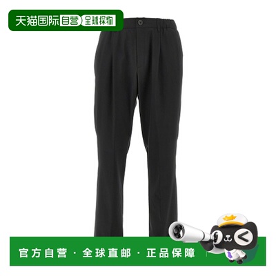 HERNO 男士正装裤 PT000163U128089300 SS2026 黑色男装直筒裤