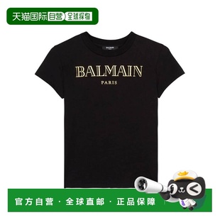 女童衬衫 BW8A91Z0082930OR 黑色 shirt AW2025 BALMAIN