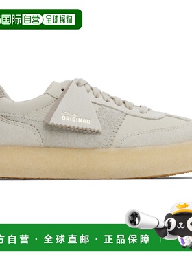 1h可退 潮奢 Clarks Originals 女士 灰白色 Tor 80 运动鞋 26177