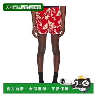 1h可退 MARINE SERRE 男士短裤 MSH001CJER0035RD10RED SS2024
