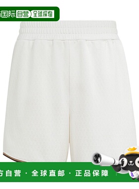 FENDI 男士短裤 FAB906AU8LF1BJD SS2025 白色 FF 提花短裤