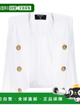 BALMAIN 女士西服 EF1SC225VF210FB AW2024 白色 长袖休闲夹克