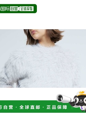 1h可退 潮奢 river island 河岛 女士 “” 毛茸茸浅灰色套头衫