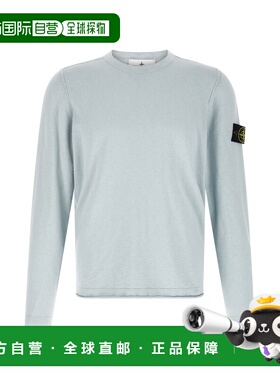 1h可退 潮奢 Stone Island 石头岛 男士 徽标贴饰圆领毛衣 L1S155