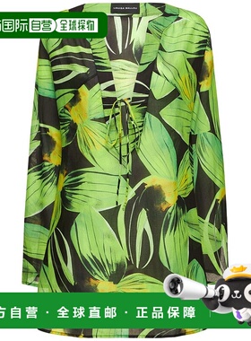 1h可退 潮奢 Louisa Ballou 女士 Caftan棉质细布迷你连衣裙