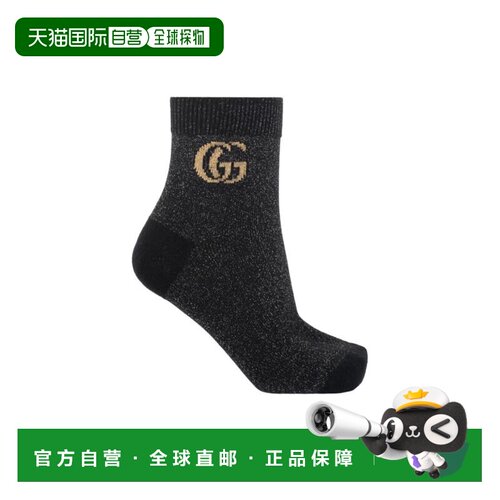 GUCCI 女士袜子 6816873GAE11375 AW2026 黑色 黑色丝细节袜子