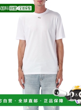 DIESEL 男士T恤 A194200NIAX100 AW2025 白色 T-Adjust-Marey t-s
