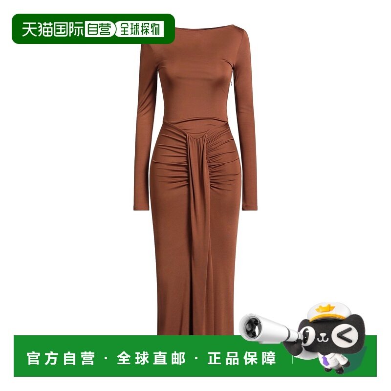 1h可退 潮奢 Staud 女士 中长连衣裙 brown棕色 舒适时尚,女装/女士精品,连衣裙,淘宝优惠券,粉丝福利购,淘宝优惠卷