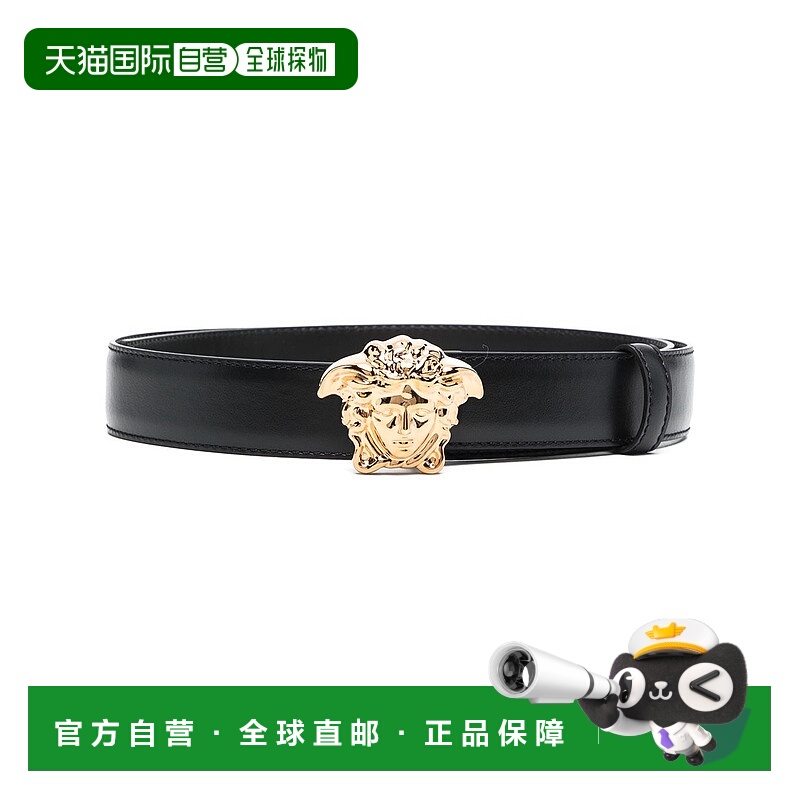 1h可退 VERSACE 男士腰带 DCU4747DVTP1KVO41 SS2025 黑色范思哲