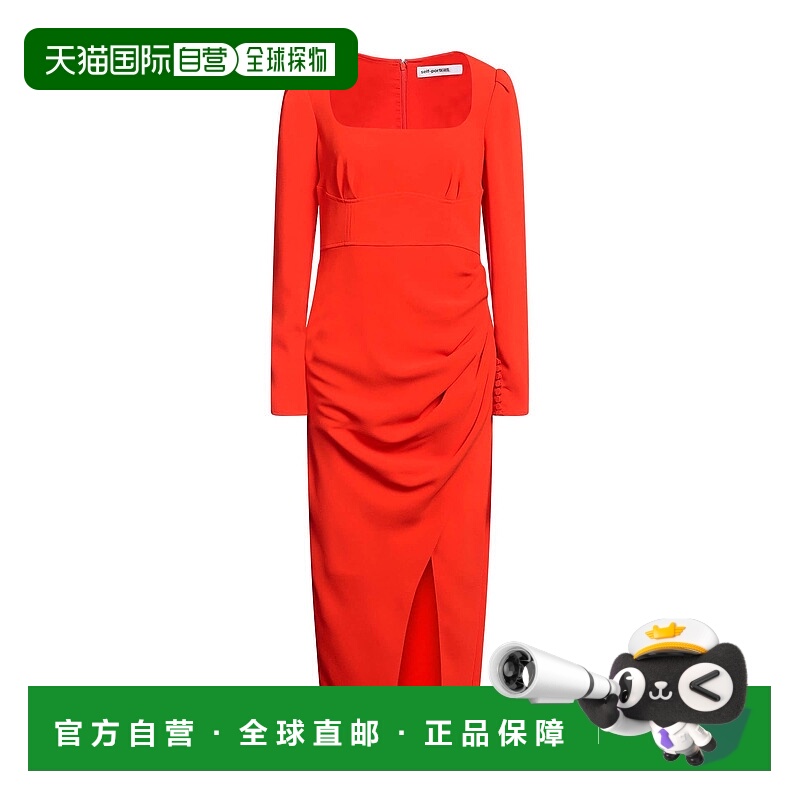 1h可退 潮奢 Self-Portrait 女士 中长连衣裙 red红色 舒适时尚