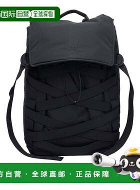 Y-3 男士双肩包 JV9722 AW2025 黑色 Cinch 双肩包