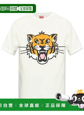 KENZO 男士T恤 FF55TS5334SG02 SS2025 白色 短袖T恤男装