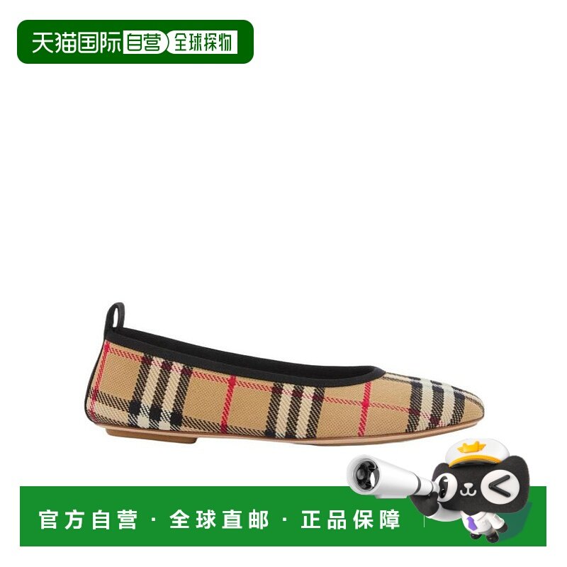 BURBERRY 女士休闲鞋 80535891 AW2023 花色 格纹芭蕾舞鞋