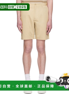 1h可退 潮奢 MAISON KITSUNE 男士 米色 Casual 短裤 OM01413WW90