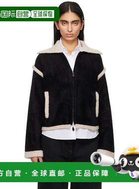 1h可退 潮奢 Guest in Residence 女士 黑色 Grizzly 飞行员夹克