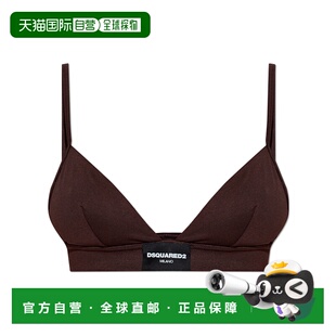 深棕色 DSQUARED2 AW2025 D8R105980502 徽标内衣 女士内衣