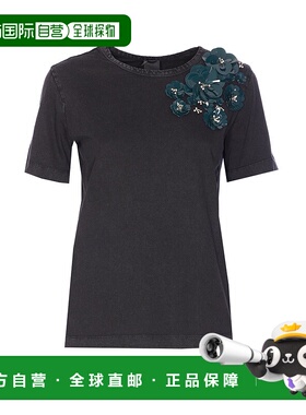 PINKO 女士T恤 106030A2ZLZ98 AW2025 黑色 'Dominga' T-shirt