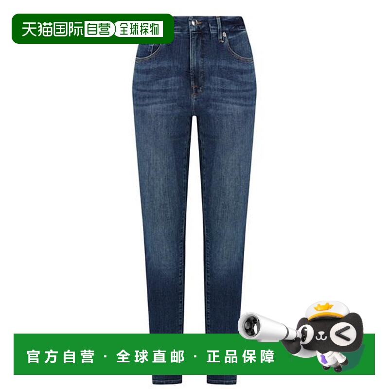 1h可退 潮奢 GOOD AMERICAN 女士 Good Legs Released 下摆牛仔裤
